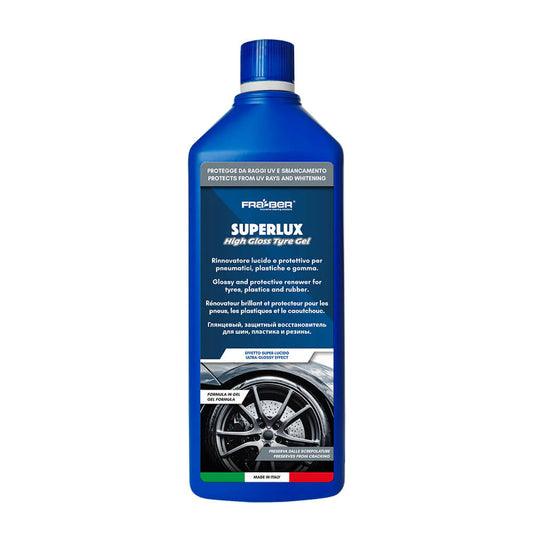 Fraber Superlux 1L – Rénovateur Plastique, Caoutchouc & Pneus de Voiture