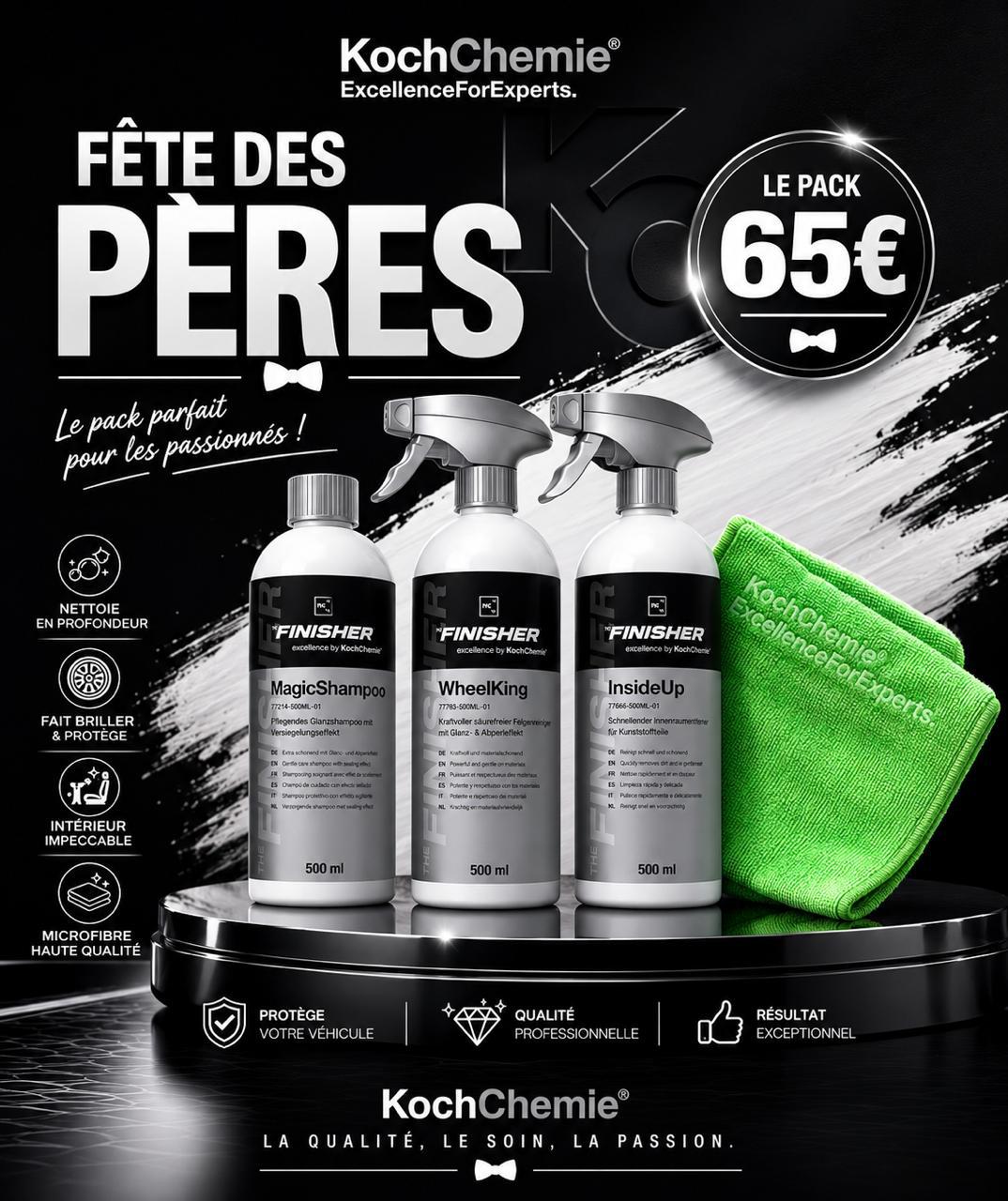 KIT ESSENTIEL Lavage Auto Intérieur & Extérieur – Idée cadeau Fête des Pères