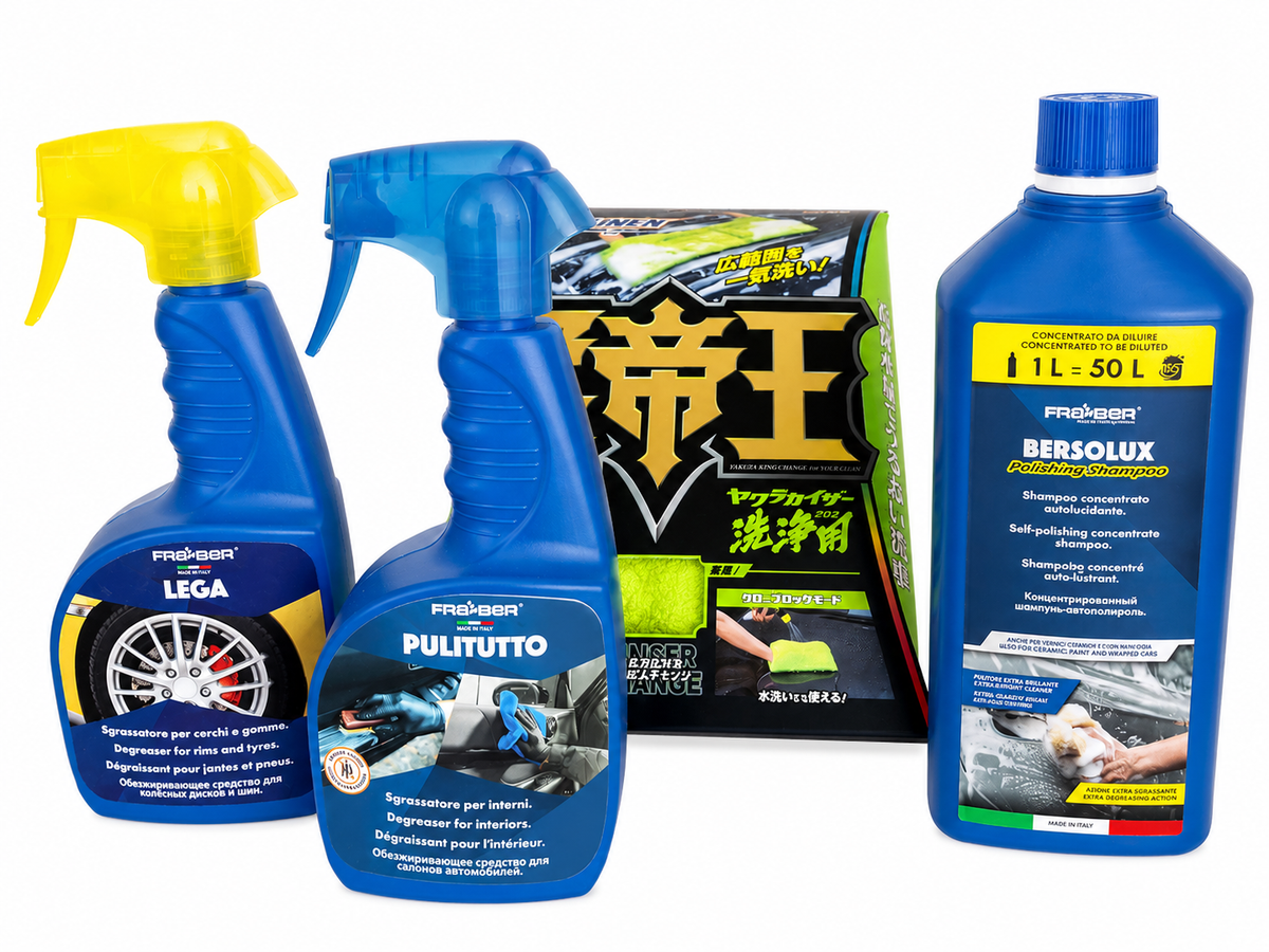 Kit Starter – L'essentiel pour un Lavage & entretien automobile efficace